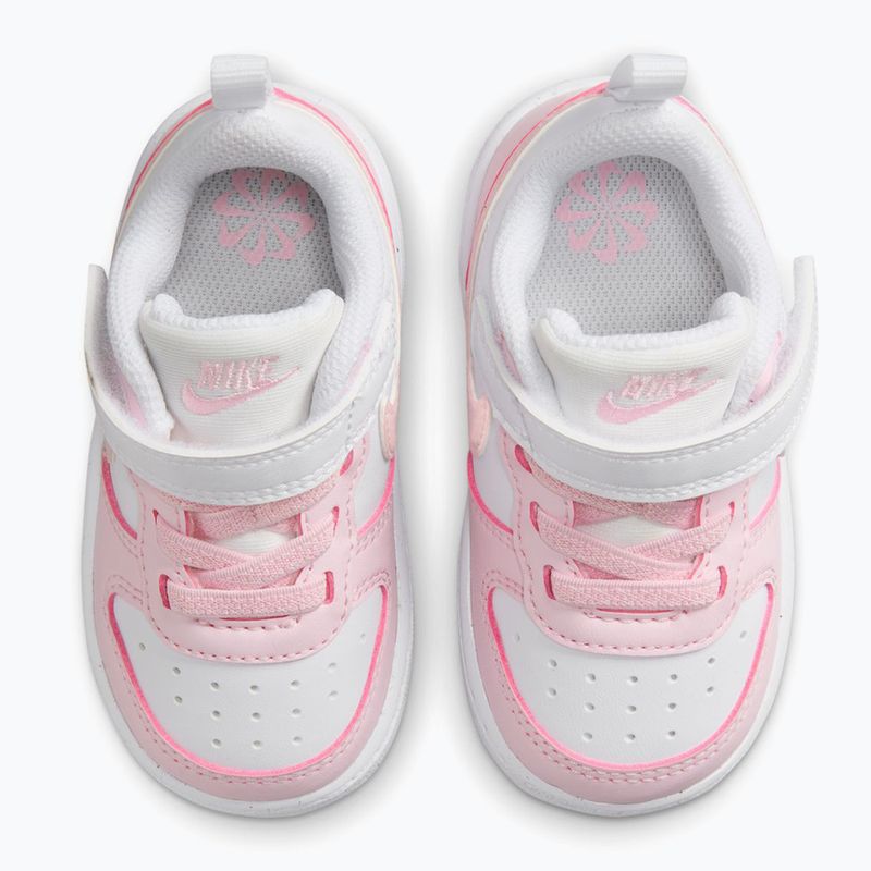 Vaikiški batai Nike Court Borough Low Recraft white/pink foam 4