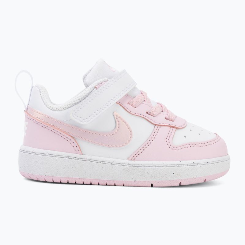 Vaikiški batai Nike Court Borough Low Recraft white/pink foam 2