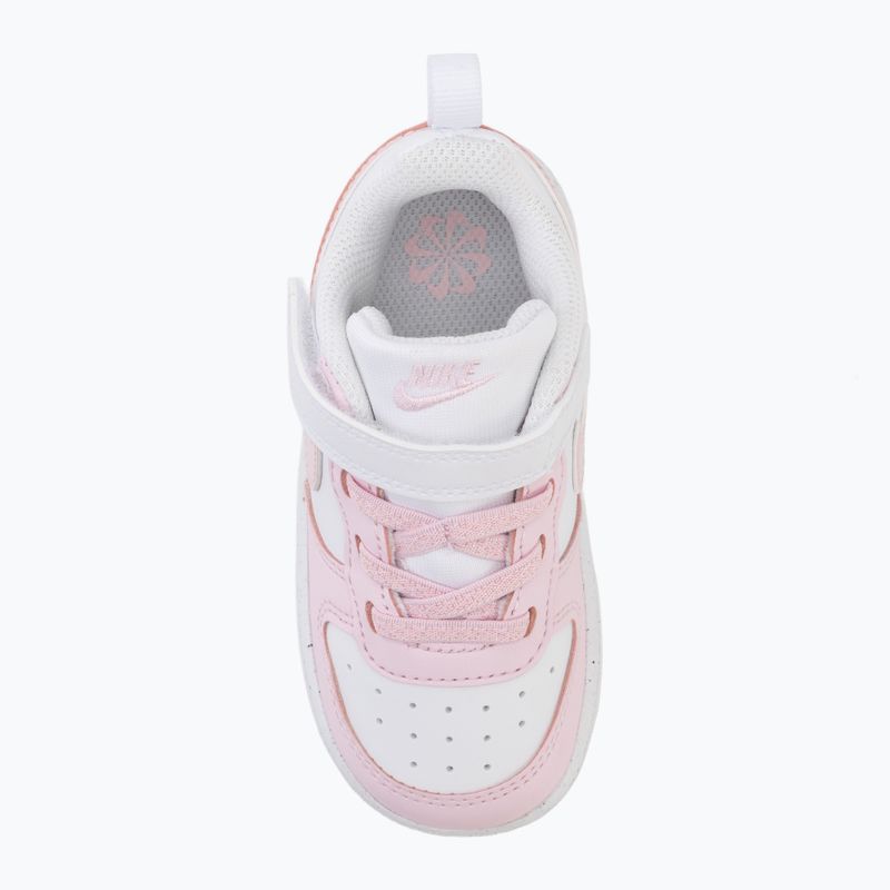 Vaikiški batai Nike Court Borough Low Recraft white/pink foam 5