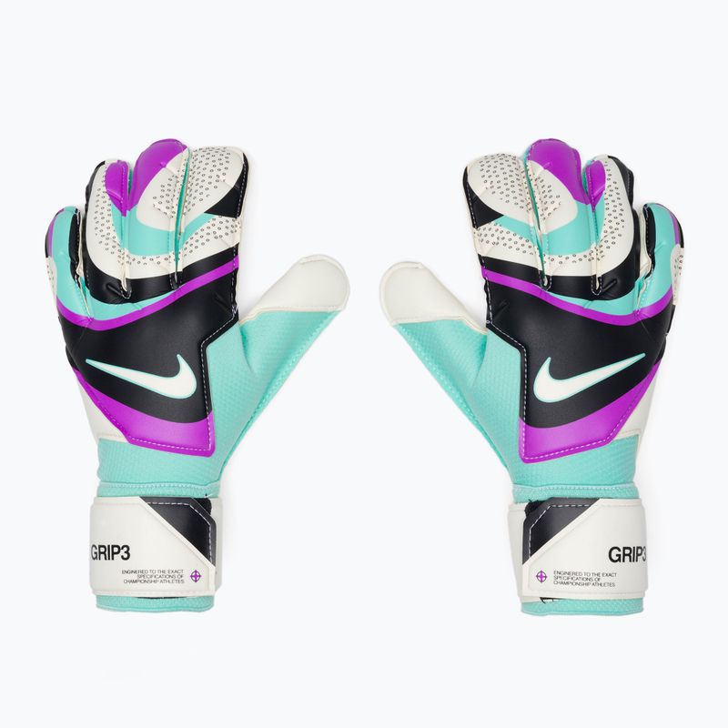 Vartininko pirštinės Nike Grip 3 black/hyper turquoise/white