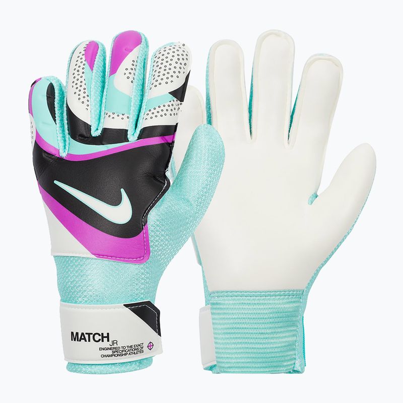 Vaikiškos vartininko pirštinės Nike Match black/hyper turquoise/rush fuchsia