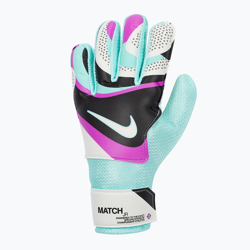 Vaikiškos vartininko pirštinės Nike Match black/hyper turquoise/rush fuchsia 2