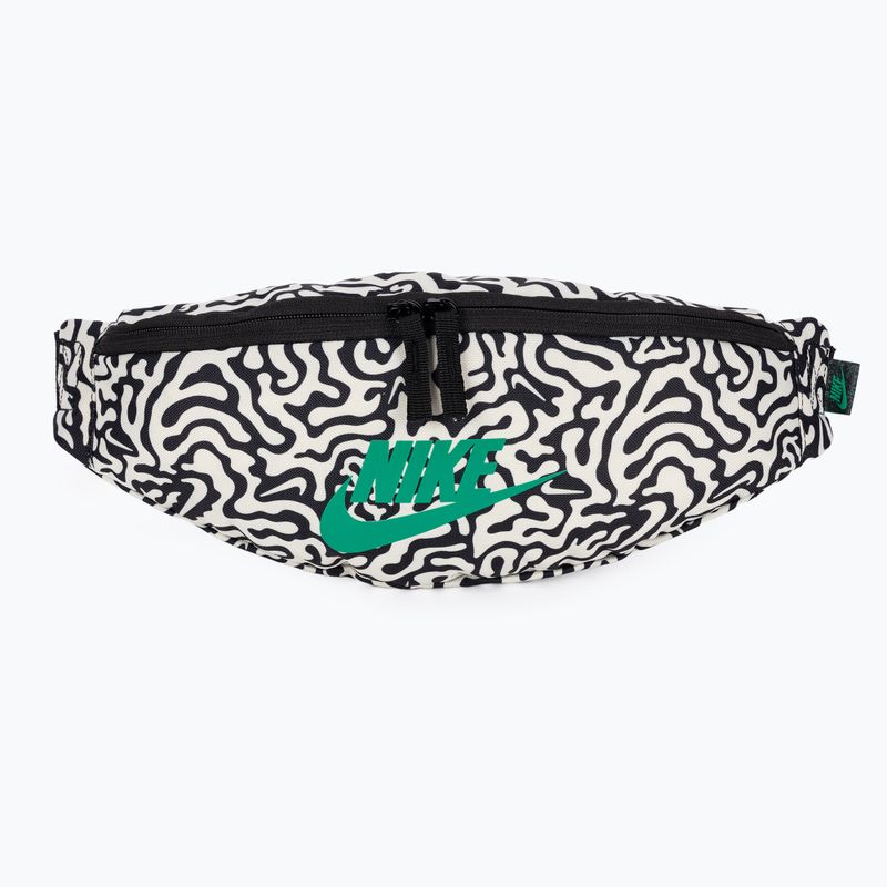 Rankinė ant juosmens Nike Heritage Waistpack 3 l black/coconut milk/stadium green