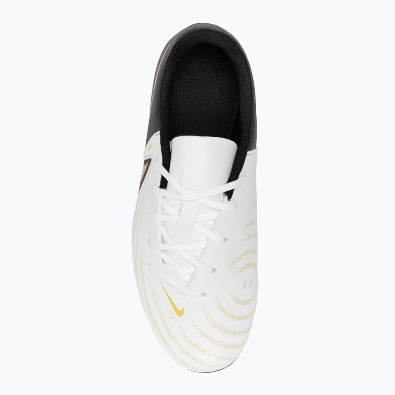 Vaikiški futbolo batai Nike Phantom GX II Club FG/MG Junior white/metallic gold coin/black 5