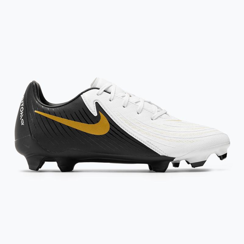 Futbolo batai  Nike Phantom GX II Academy FG/MG white / metallic gold coin / black 2