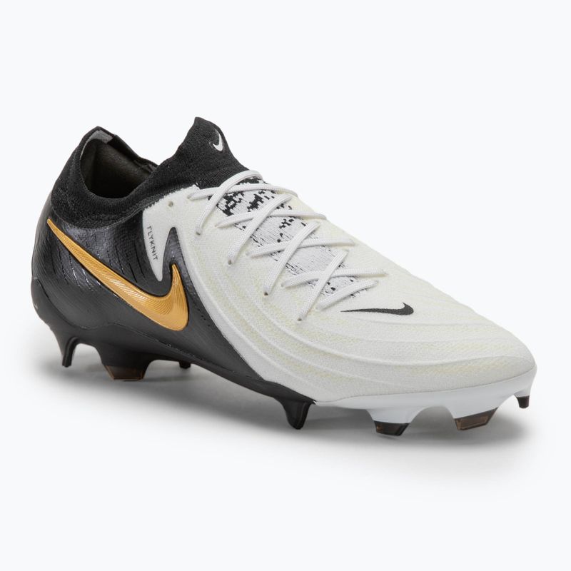 Vyriški futbolo batai Nike Phantom GX II Pro FG white/metallic gold coin/black