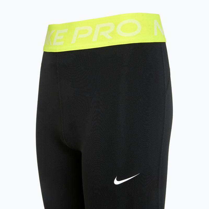 "Nike Pro Dri-FIT comet" juodos/volt/baltos spalvos vaikiškos tamprės 8