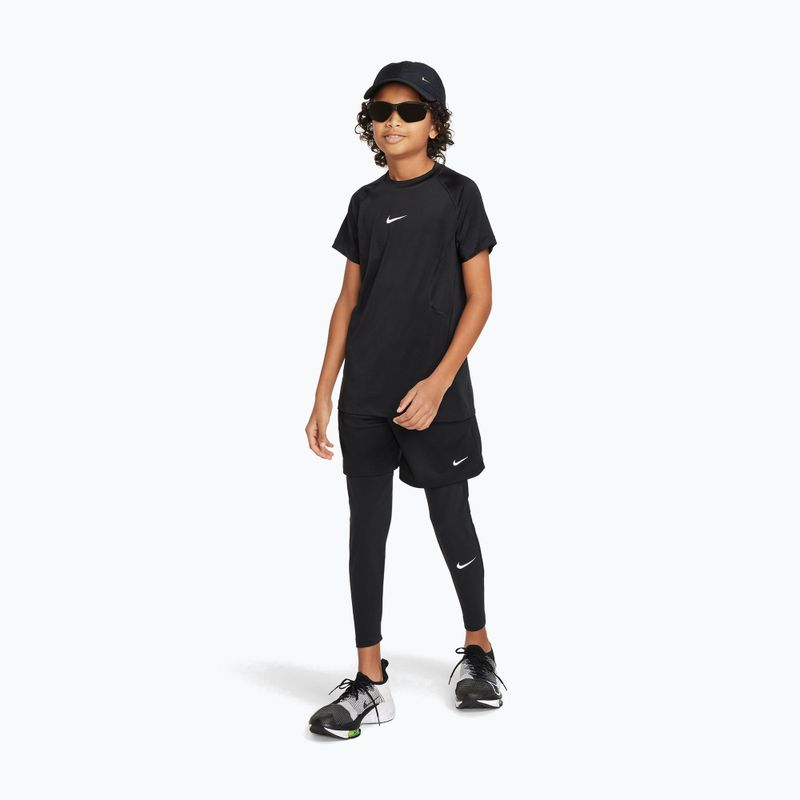 Vaikiškos tamprės Nike Pro Dri-FIT black/black/white 2