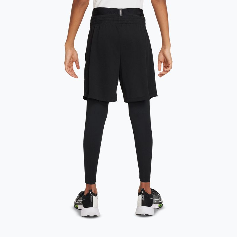 Vaikiškos tamprės Nike Pro Dri-FIT black/black/white 3