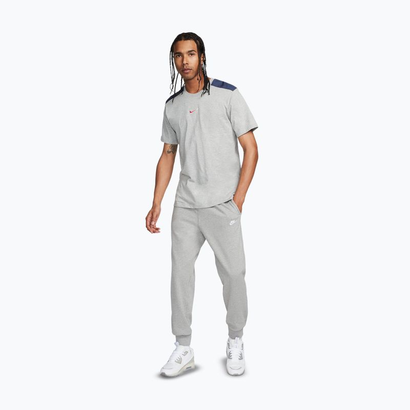 Vyriškos kelnės Nike Club Knit Jogger dark grey heather/white 2