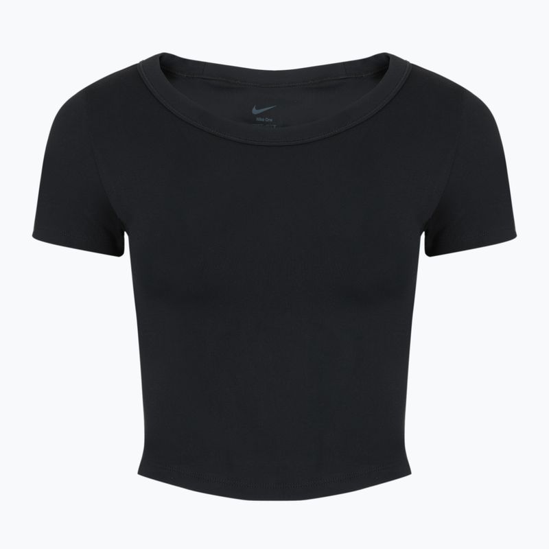 Moteriški treniruočių marškinėliai Nike One Fitted Dri-Fit Cropped Top black 7