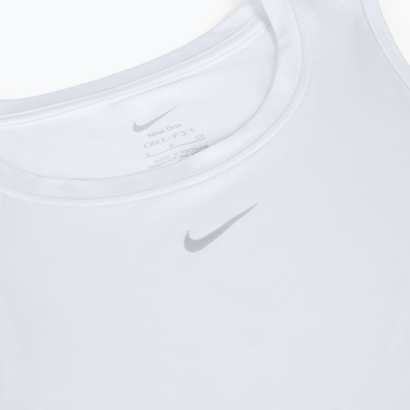 Moteriški treniruočių marškinėliai Nike One Classic Dri-Fit Cropped Tank white 8