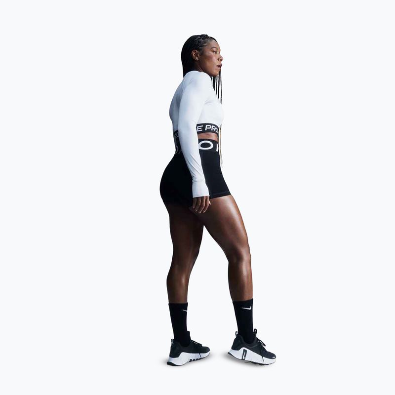 Moteriškas treniruočių topas ilgomis rankovėmis Nike Pro 365 Dri-Fit white/black 6