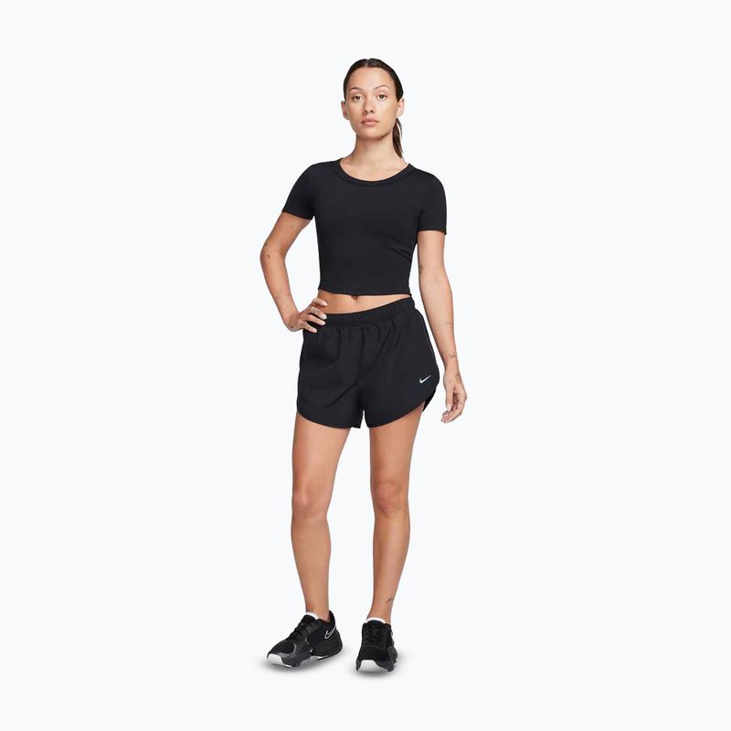 Moteriški treniruočių marškinėliai Nike One Fitted Dri-Fit Cropped Top black 2