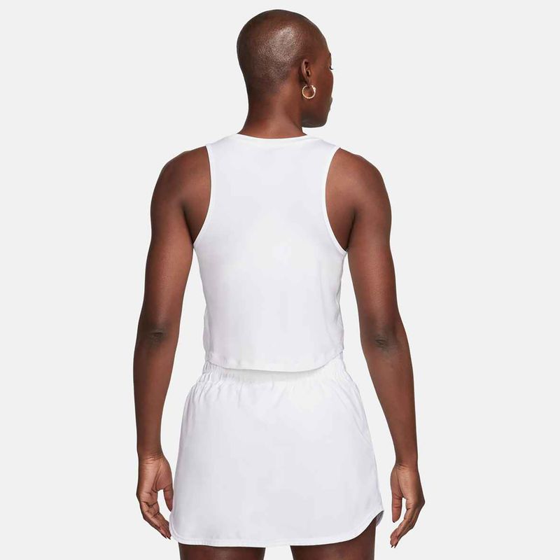 Moteriški treniruočių marškinėliai Nike One Classic Dri-Fit Cropped Tank white 3