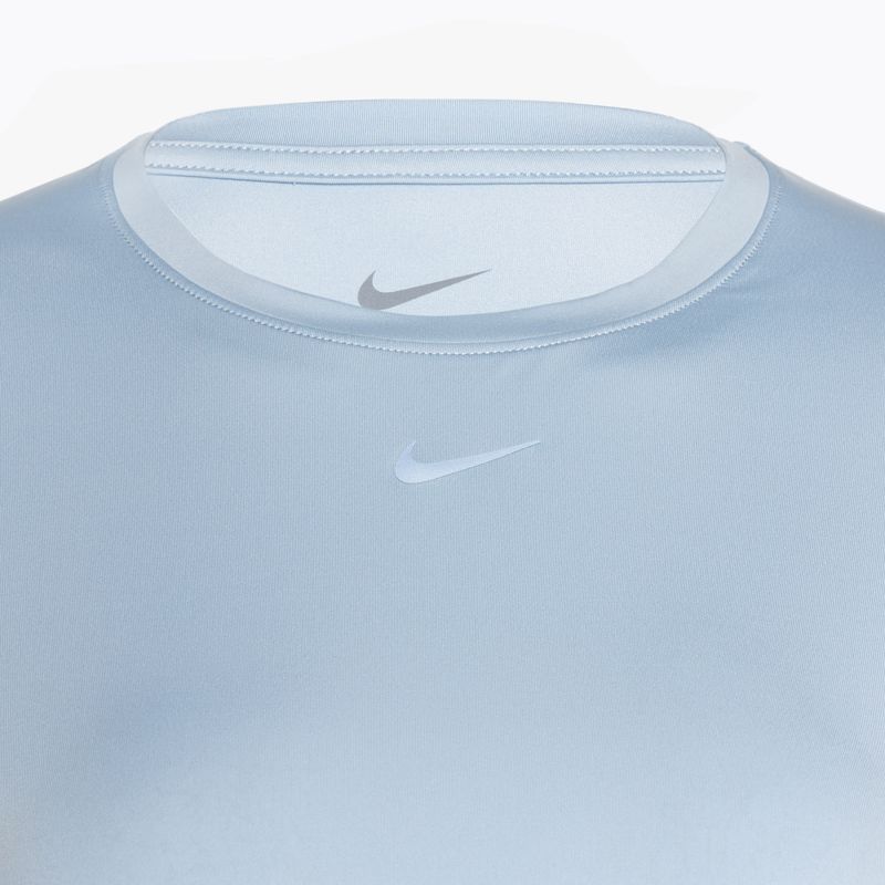 Moteriški treniruočių marškinėliai Nike One Classic Dri-Fit light armory blue/black 3