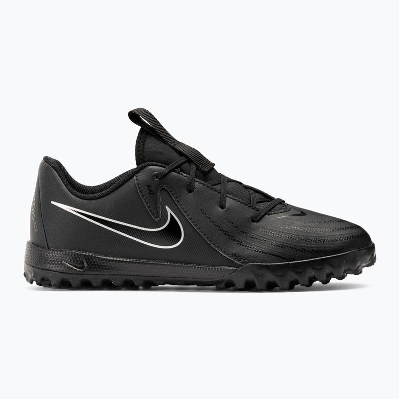 Vaikiški futbolo batai Nike Phantom GX II Academy TF Junior black/black 2