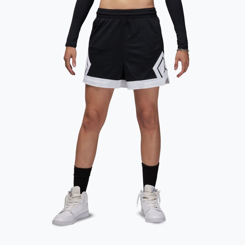 Moteriški krepšinio šortai Jordan Sport Diamond 4" black/white/white/black 4
