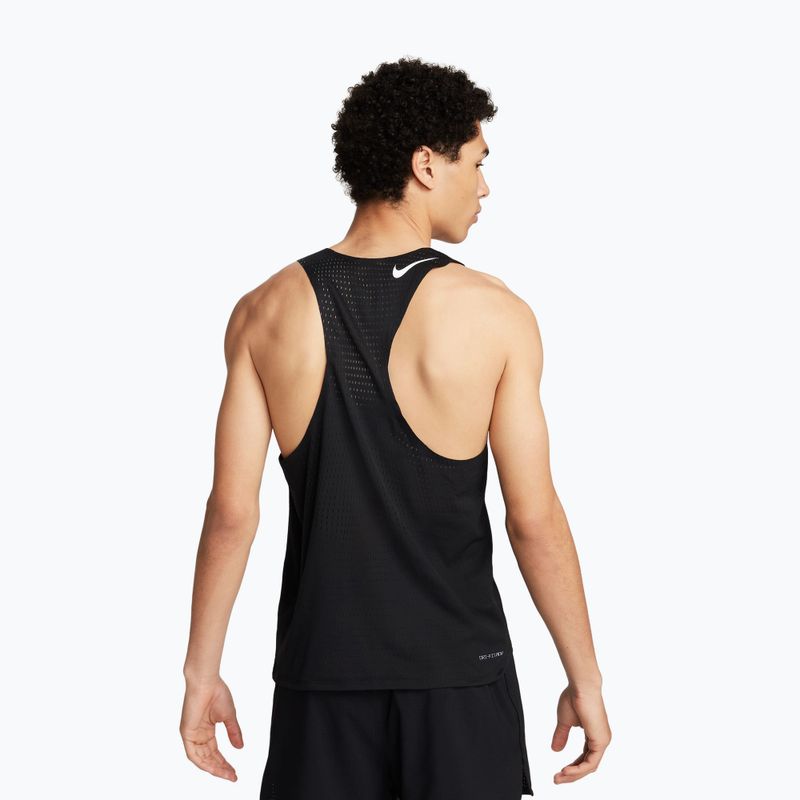 Vyriški bėgimo marškinėliai Nike AeroSwift Dri-Fit ADV Black/Summit White 3