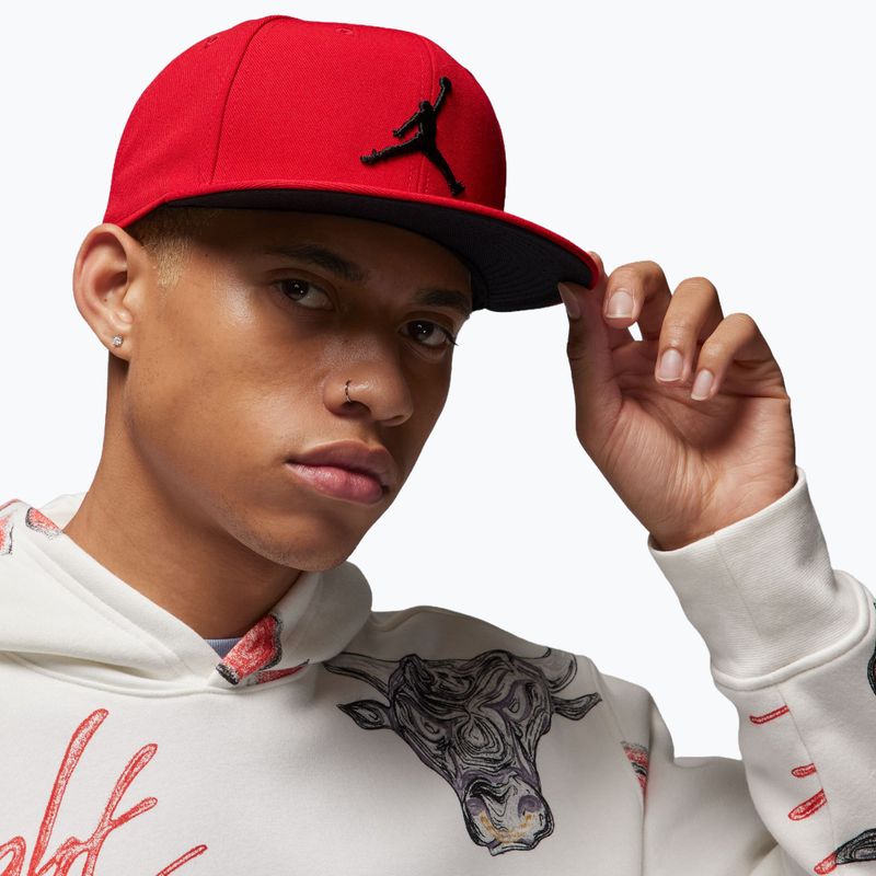 Kepurė su snapeliu Nike Jordan Jumpman Pro gym red/black/black 3