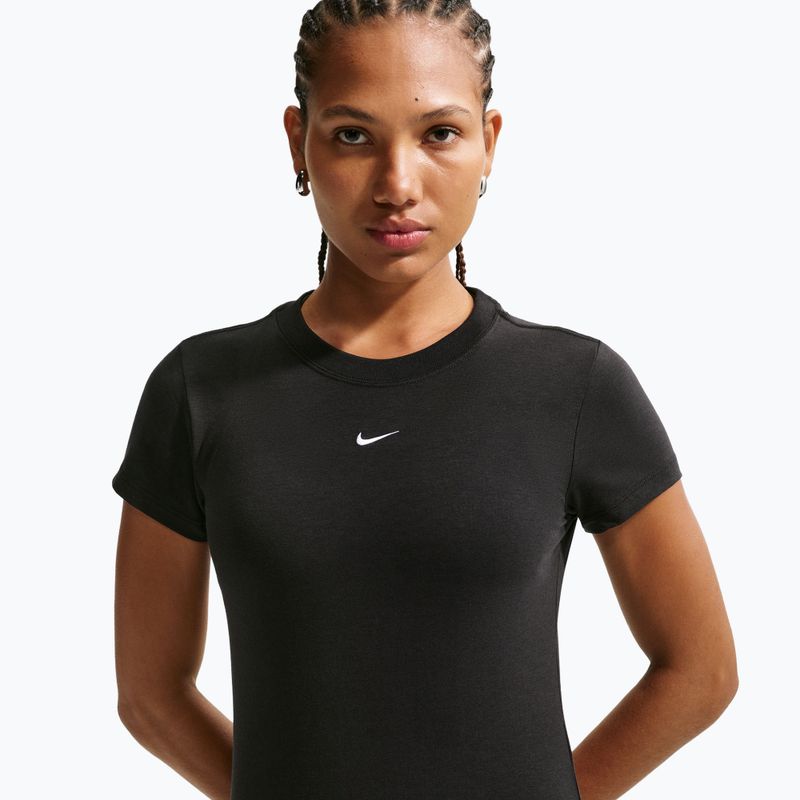 Moteriški marškinėliai Nike Sportswear Chill Knit black/white 4