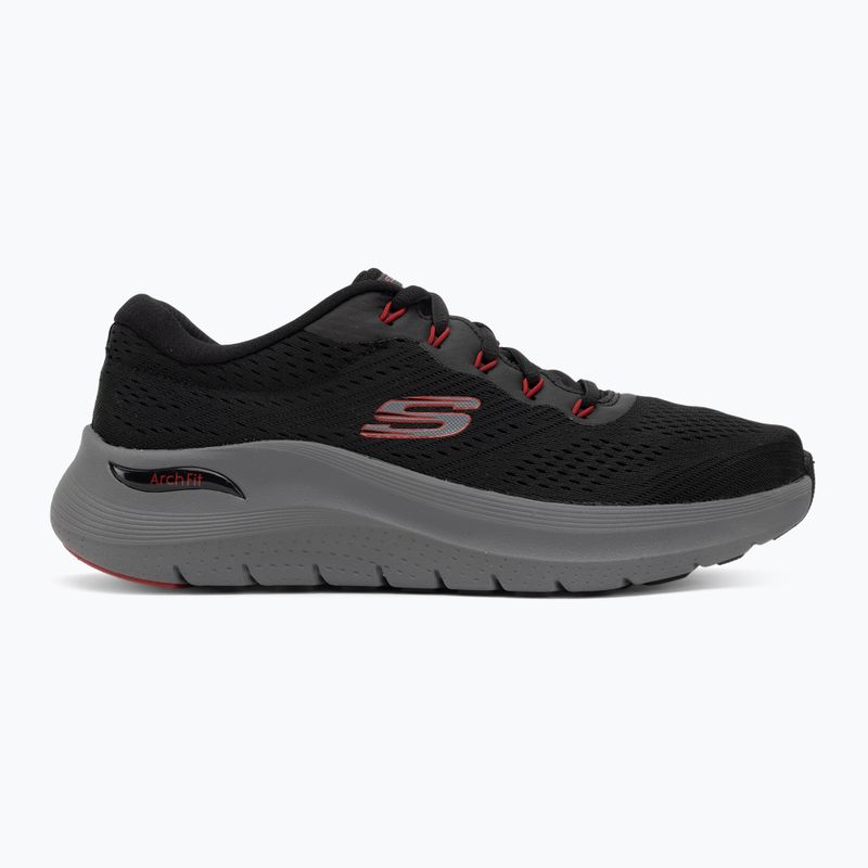 Vyriški batai SKECHERS Arch Fit 2.0 juoda/raudona 2