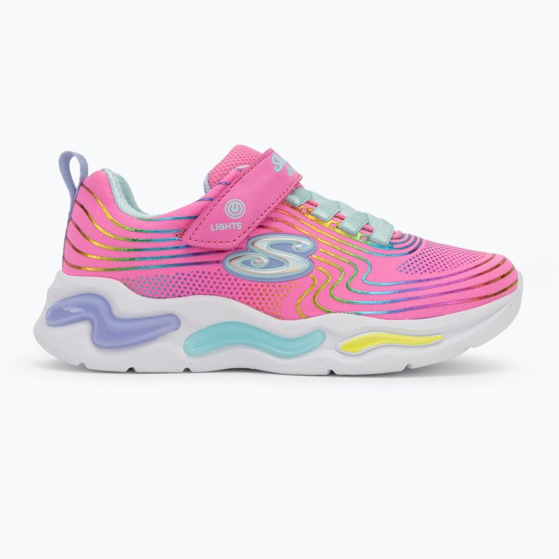 SKECHERS vaikiški batai S-Lights Wavy Beams pink/multi 3
