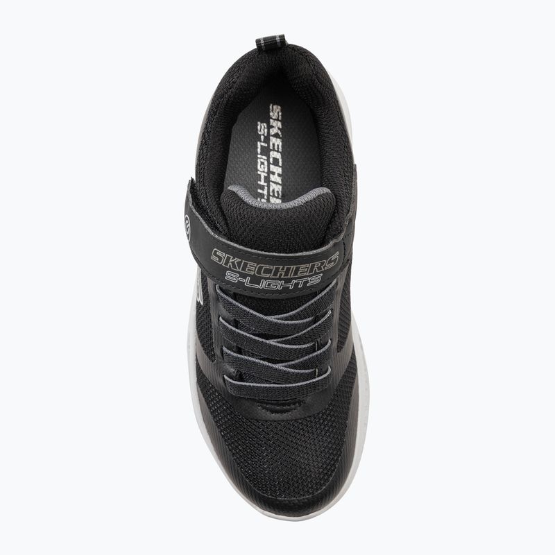 SKECHERS vaikiški treniruočių bateliai Skechers Meteor-Lights black/grey 6