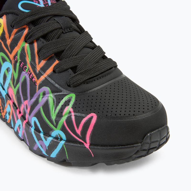 Vaikiški batai SKECHERS JGoldcrown Uno Lite Spread The Love black/multicolor 7