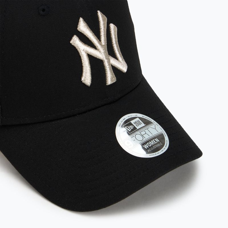 Kepuraitė su snapeliu New Era Metallic Logo 9Forty New York Yankees black 3