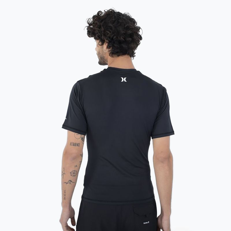 Vyriški marškinėliai Hurley O&O Quickdry Rashguard black 3