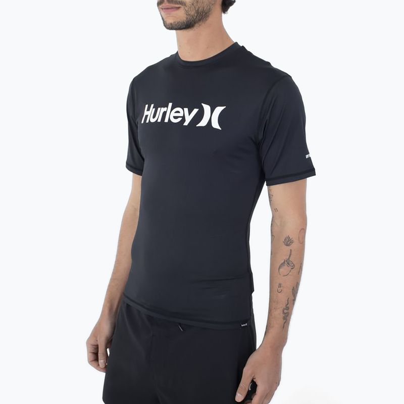 Vyriški marškinėliai Hurley O&O Quickdry Rashguard black 4