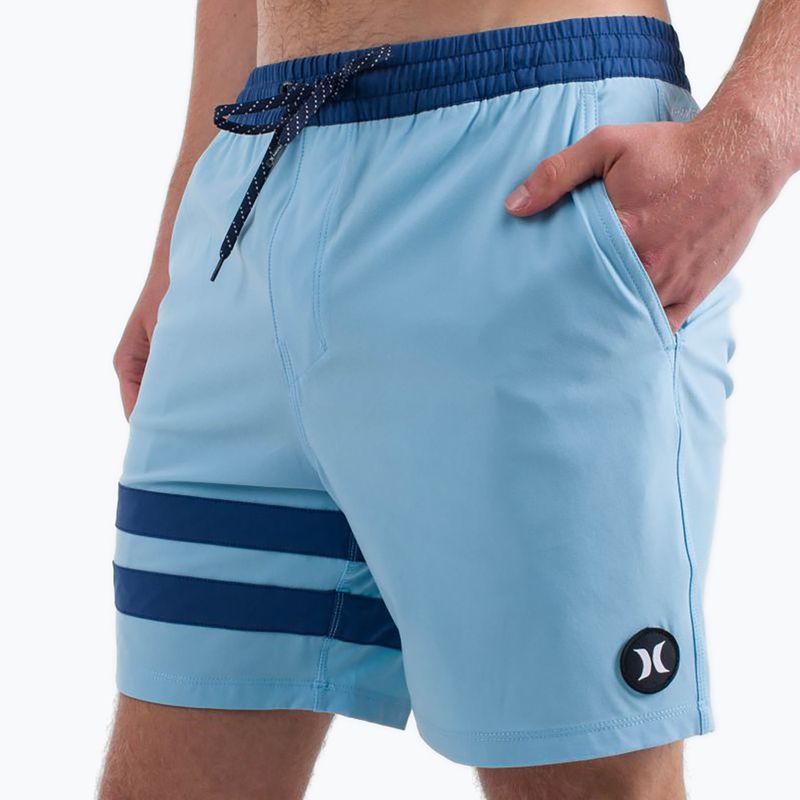 Vyriški "Hurley Phantom Eco Block Party Volley" 17" blue dream maudymosi šortai 4