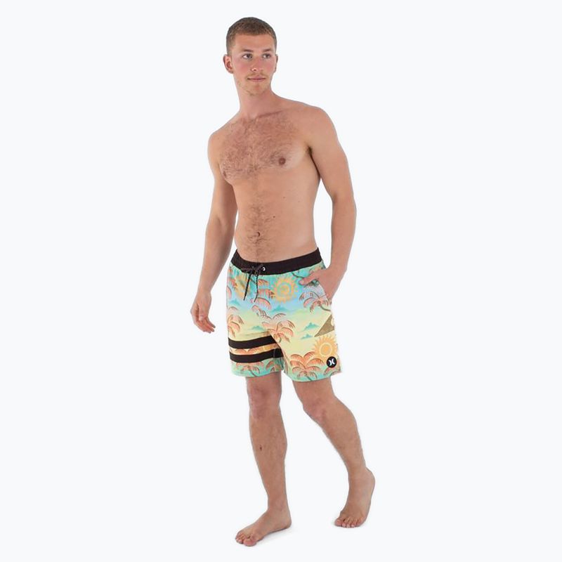 Vyriški maudymosi šortai Hurley Phantom Eco Block Party Volley 17" pineapple 2