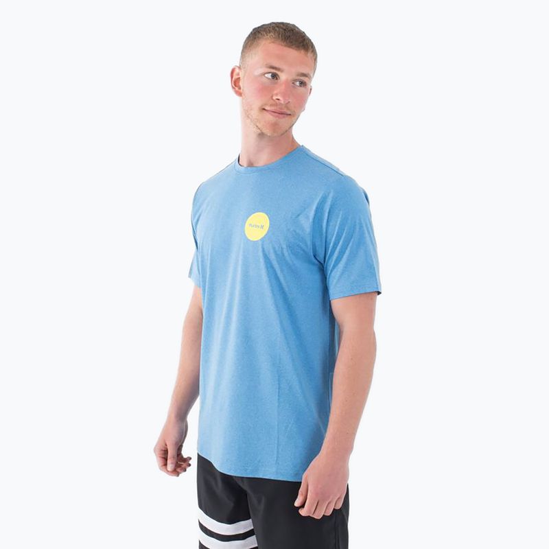 Vyriški marškinėliai Hurley Everyday Hybrid Upf kingdom blue heather 3