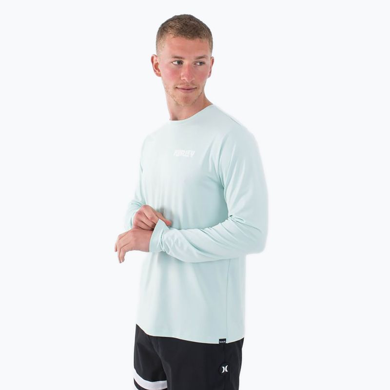 Vyriški marškinėliai ilgomis rankovėmis Hurley Everyday Hybrid Upf brown kelp 4