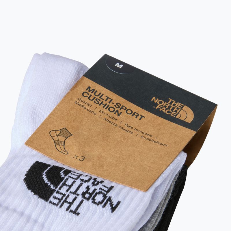 Žygio kojinės The North Face Multi Sport Cush Quarter Sock 3 poros black assorted 3