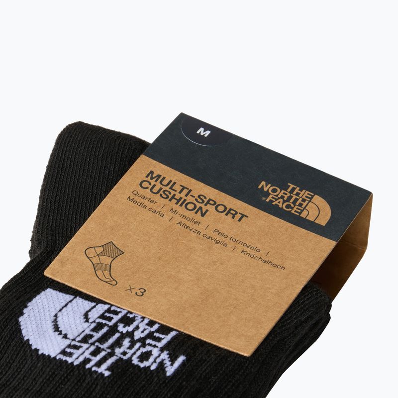 Žygio kojinės The North Face Multi Sport Cush Quarter Sock 3 poros black 3