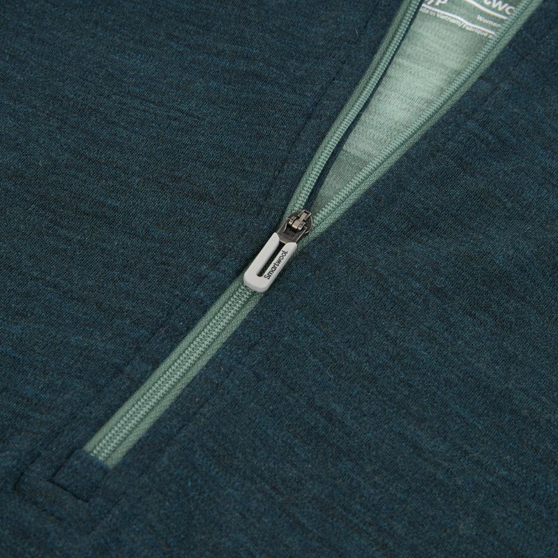 Moteriškas termoaktyvus džemperis Smartwool Classic Thermal Merino Base Layer 1/2 Zip Hoodie Boxed twilight/arctic green 3