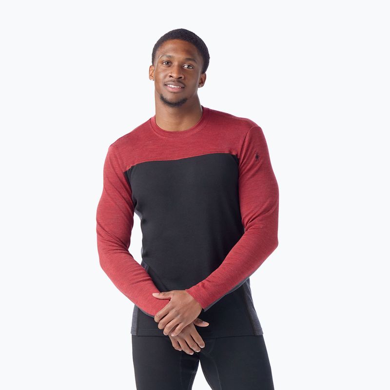 Vyriški termoaktyvūs marškinėliai Smartwool Classic Thermal Merino Base Layer Colorblock Crew Boxed