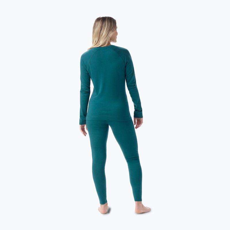 Moteriški termoaktyvūs marškinėliai Smartwool Merino 250 Baselayer Crew Boxed emerald green 2