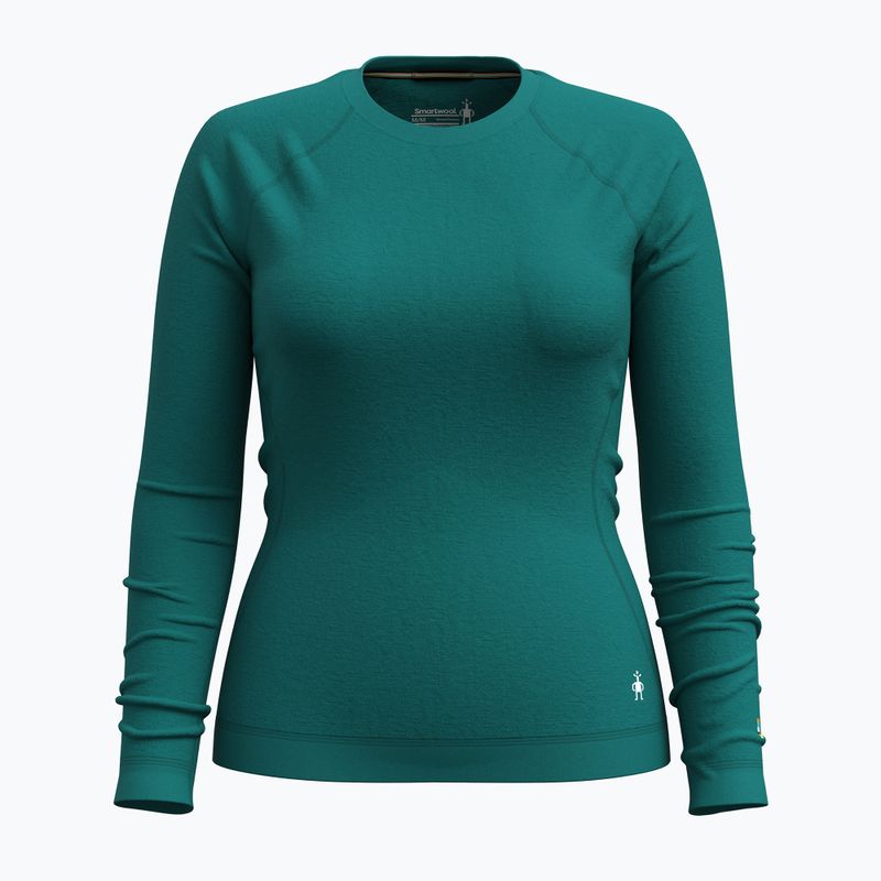 Moteriški termoaktyvūs marškinėliai Smartwool Merino 250 Baselayer Crew Boxed emerald green 3