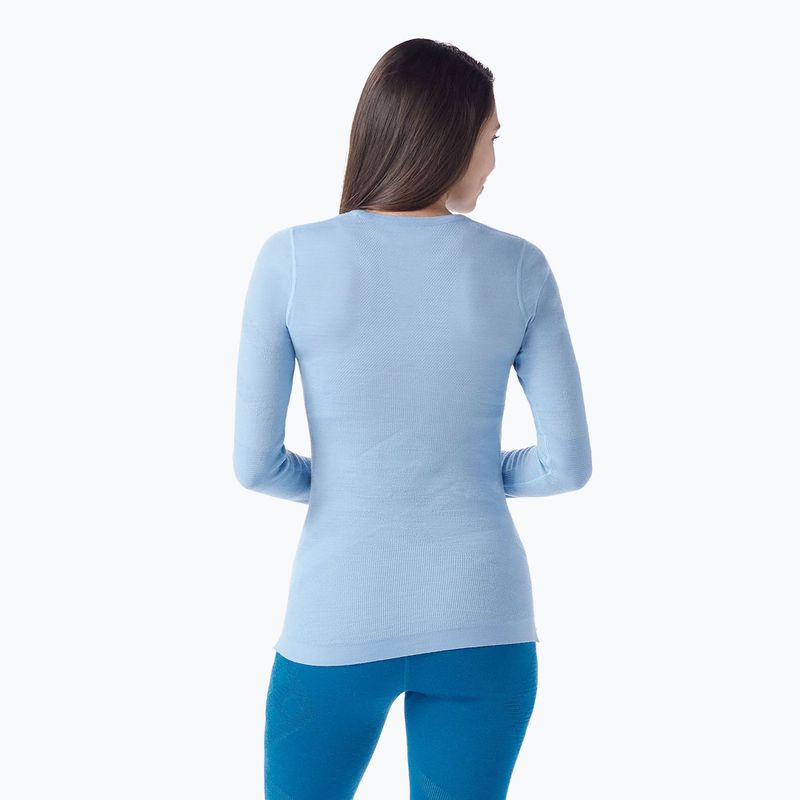 Moteriški termoaktyvūs marškinėliai Smartwool Intraknit Thermal Merino Baselayer Crew serene blue/white 2