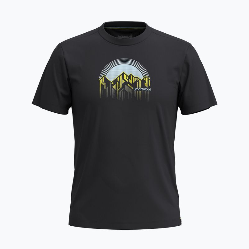 Vyriški marškinėliai Smartwool Dusk to Dawn Graphic Short Sleeve black