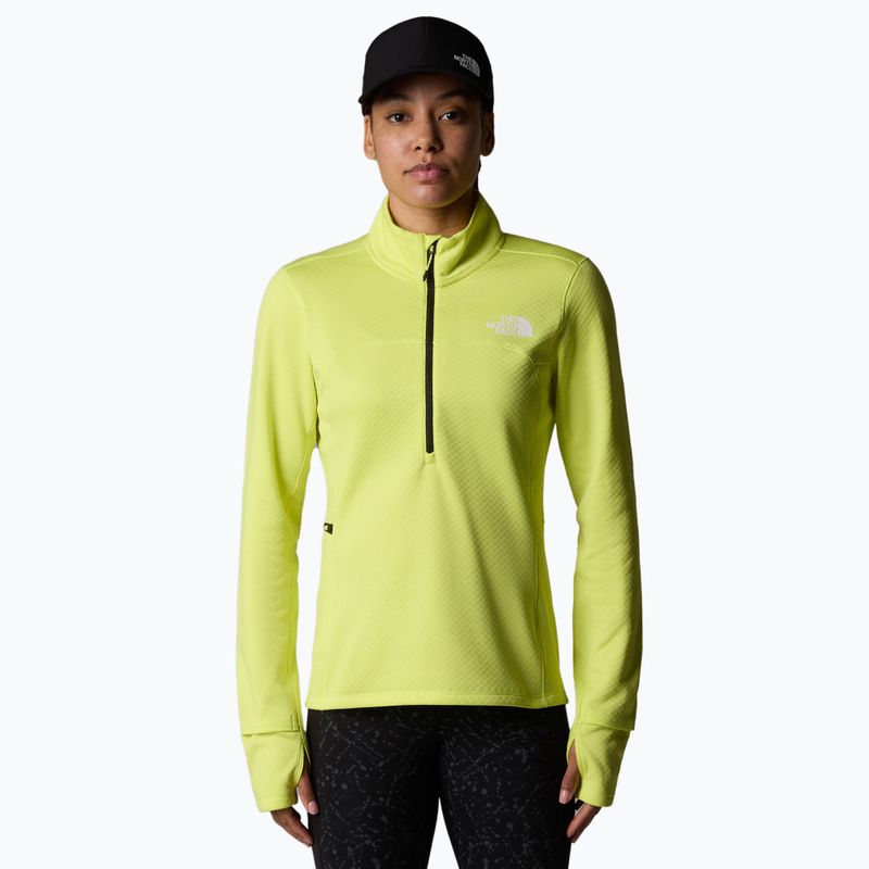 Moteriškas bėgimo džemperis The North Face Winter Warm Pro 1/4 Zip firefly yellow