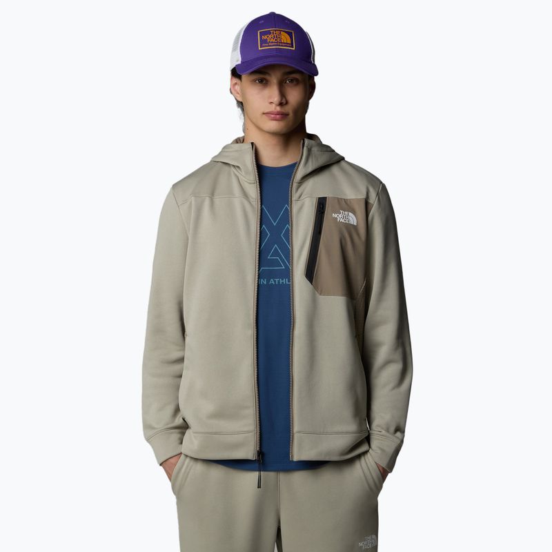 Vyriškas džemperis The North Face Mountain Athletics Full Zip Fleece clay grey/ cavern grey 4