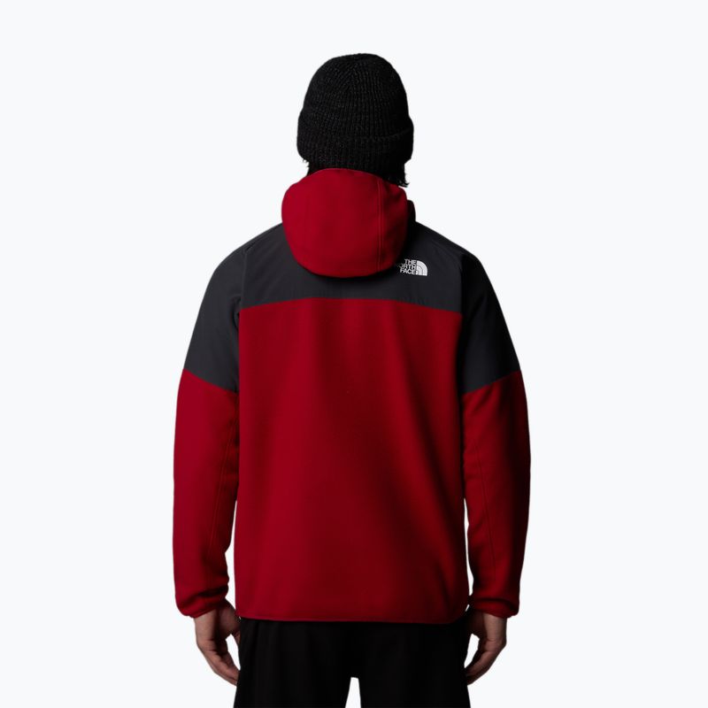 Vyriškas džemperis The North Face Glacier Heavyweight Full Zip HD garnet red/asphalt grey 3