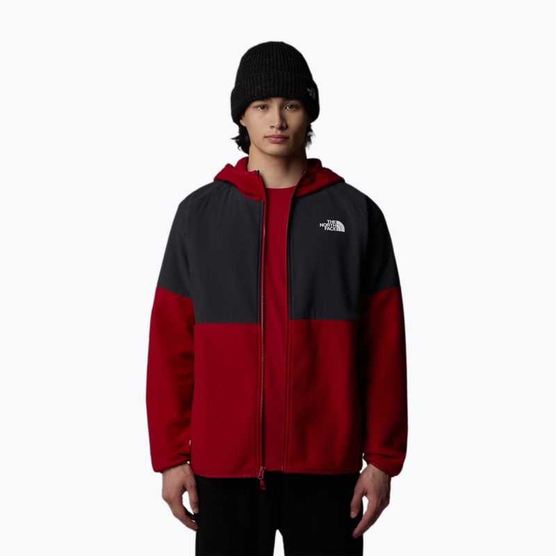 Vyriškas džemperis The North Face Glacier Heavyweight Full Zip HD garnet red/asphalt grey 4