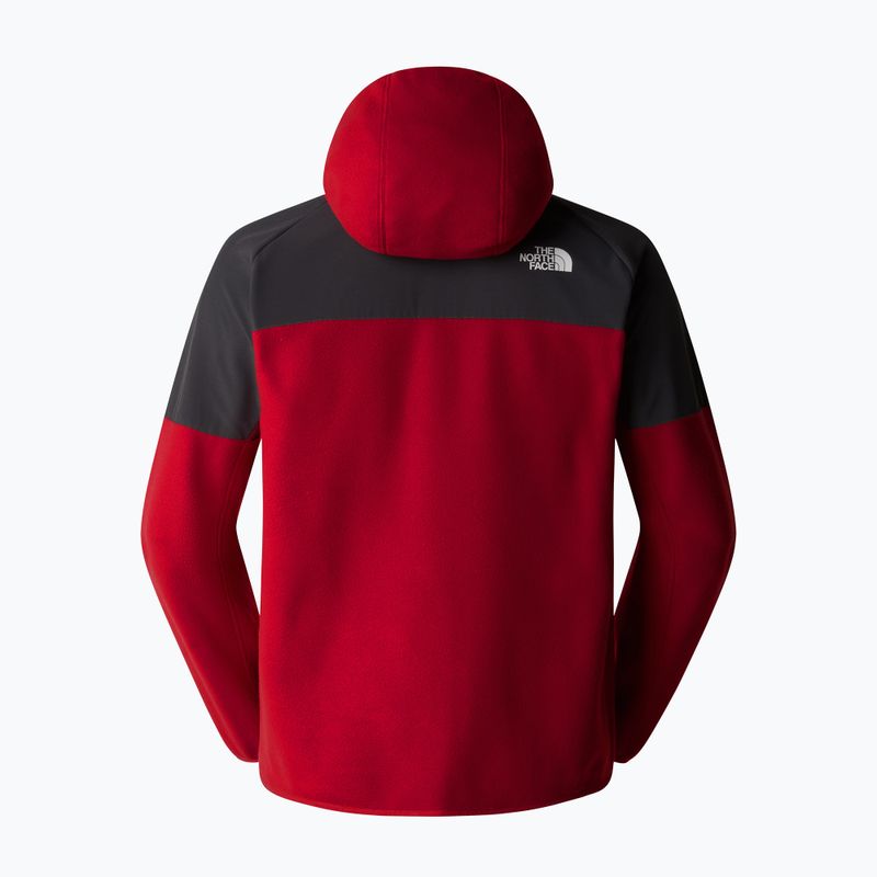 Vyriškas džemperis The North Face Glacier Heavyweight Full Zip HD garnet red/asphalt grey 6