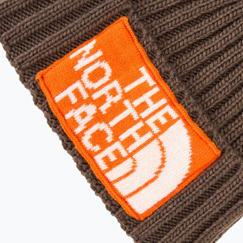 Vyriška žieminė kepurė The North Face Heritage Ski Tuke smokey brown/orange 3